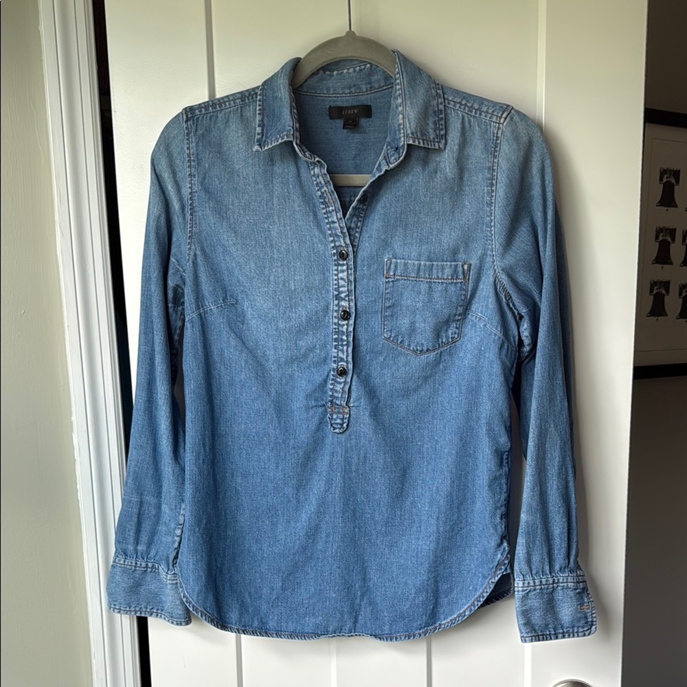 J. Crew Light Blue Denim Shirt
